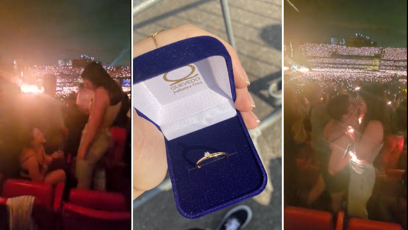 Ana Julia se ajoelhou para pedir a noiva em casamento (Fotos Arquivo pessoal)
