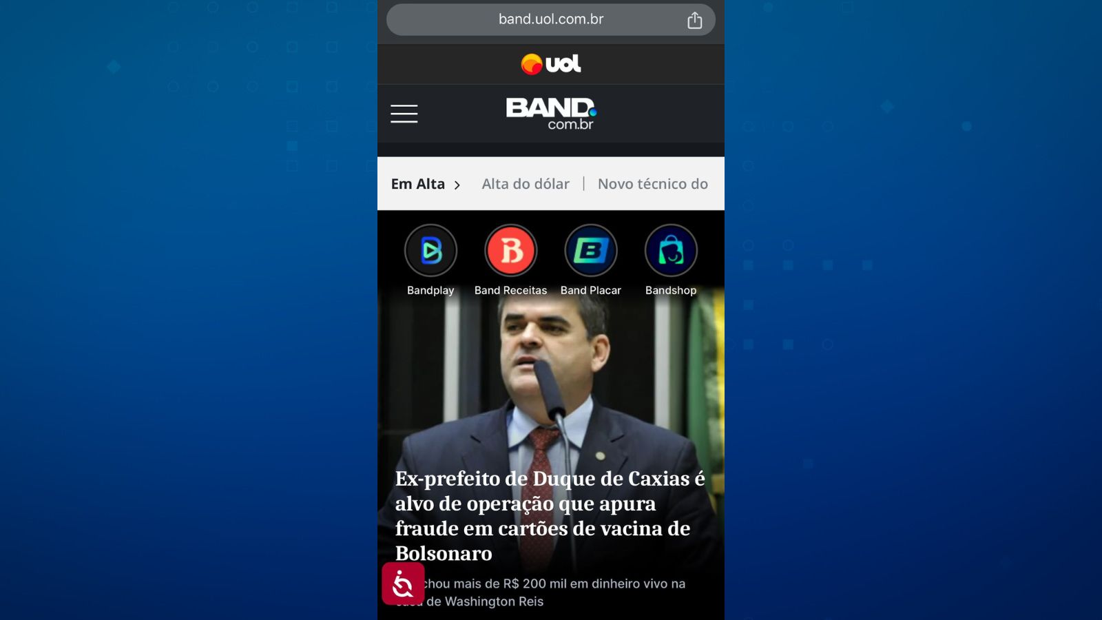 Reprodução/Band.com.br