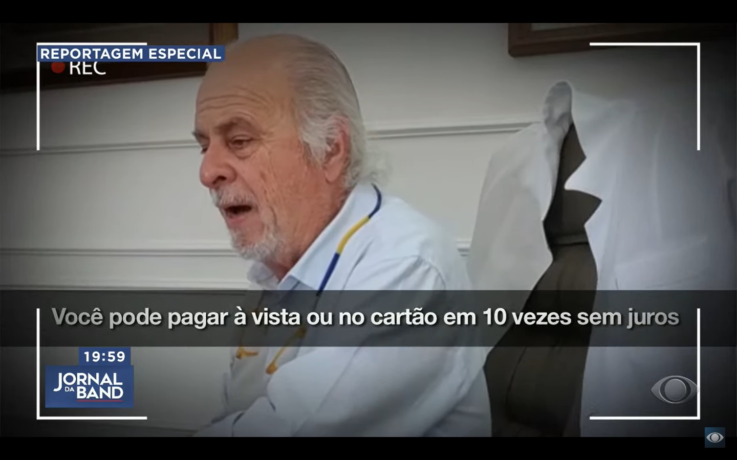 Dr. Herbert Gauss fala sobre as condições de pagamento (Foto: Band)