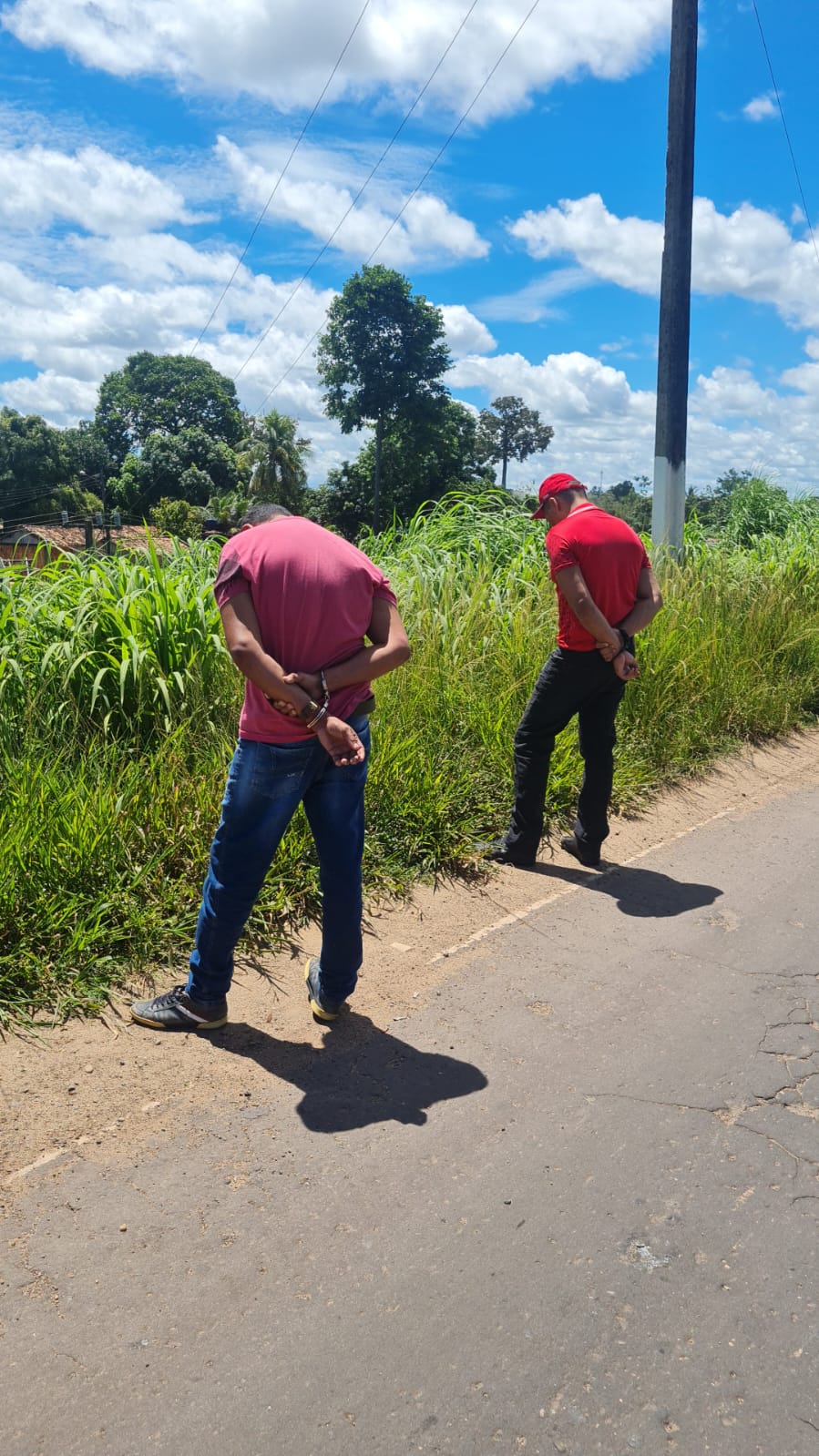 Imagens da prisão dos fugitivos em Marabá, no Pará | Reprodução/PRF