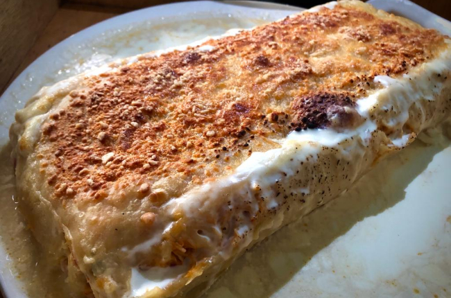 Rocambole de lasanha com recheio de frango | Band Receitas
