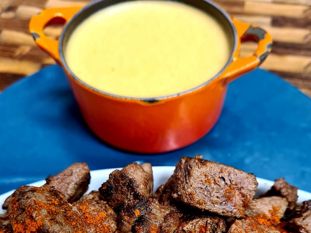 Fondue de Carne com Queijo | Receita Swift
