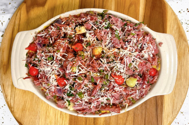 Lasanha de carne-seca com molho de abóbora e queijos | Band Receitas