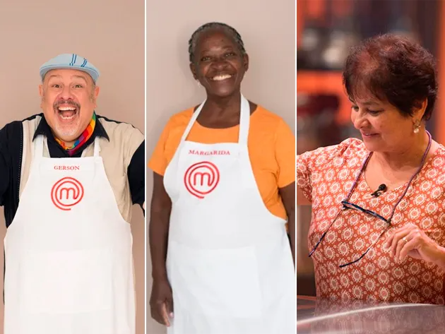 Gerson, dona Margarida e dona Fátima fizeram sucesso dentro e fora do MasterChef. Crédito: Carlos Reinis/Band