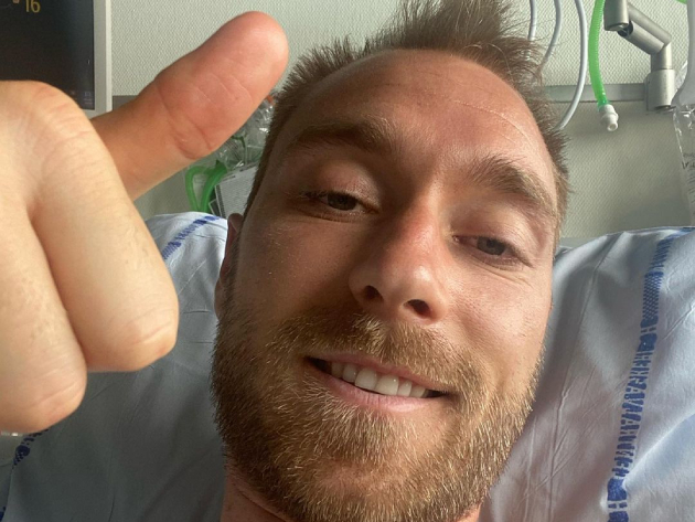 Em primeiro pronunciamento, Eriksen diz estar bem e agradece apoio