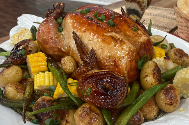 Frango assado recheado | Band Receitas