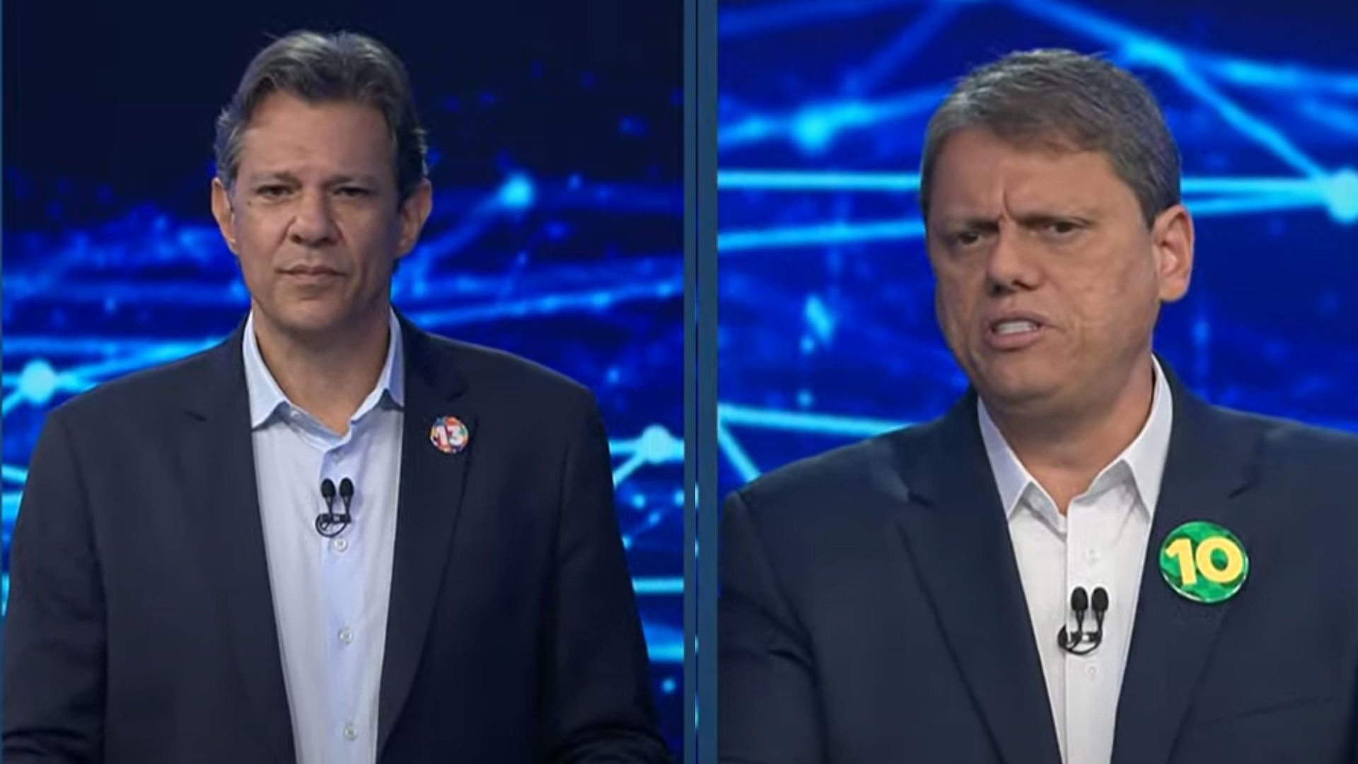 Debate na Band: Tarcísio e Haddad focam mais em propostas do que em ataques