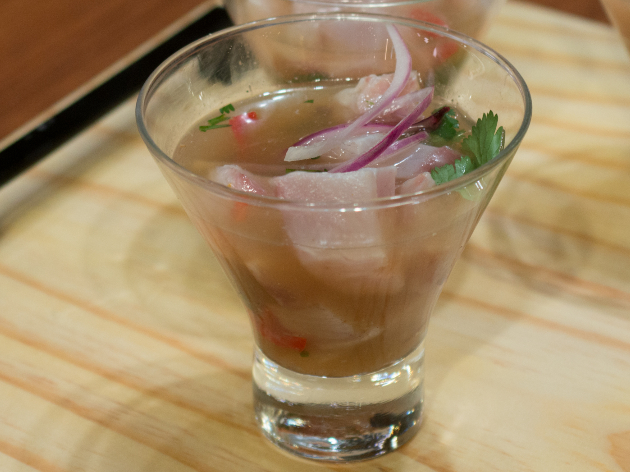 Tempero do ceviche fez diferença na final da repescagem (Foto: Carlos Reinis/Band)