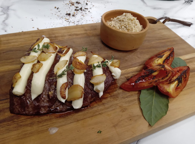 Fraldinha com requeijão e alho frito | Band Receitas