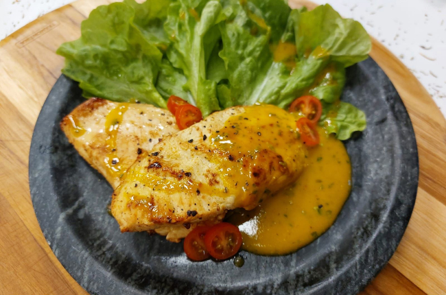 Frango grelhado com mostarda e mel | Band Receitas