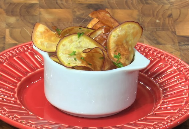 Chips de batata-doce | Band Receitas