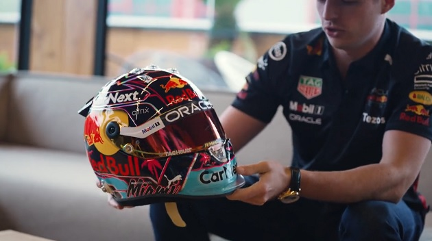 Max Verstappen revela capacete exclusivo para o GP de Miami