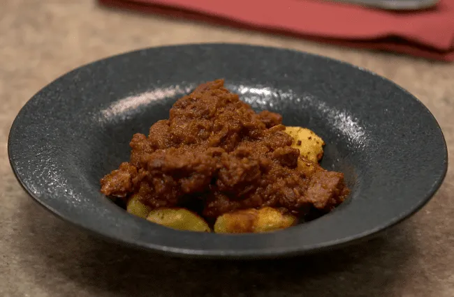 Nhoque de Mandioca com Ragu de Javali