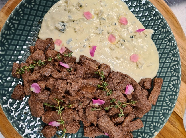 Tiras de Mignon com Creme de Gorgonzola | Receita Swift