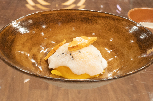 Doma de manga com anko, véu de mochi e honeycomb | Band Receitas