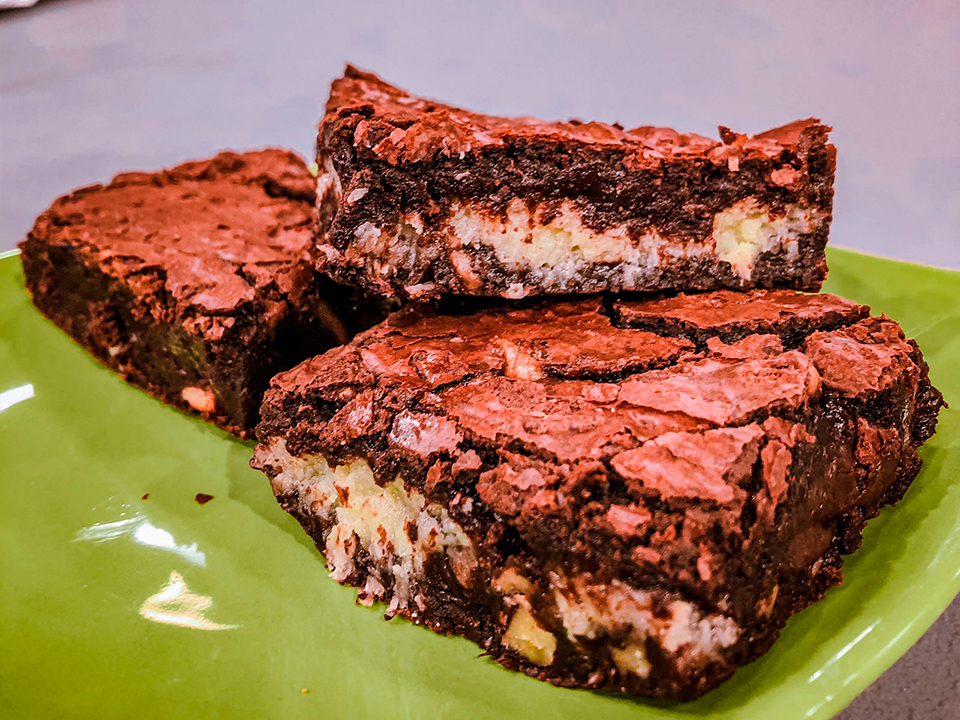 Brownie recheado feito na chapa | Band Receitas