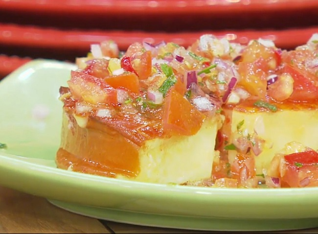 Provoleta com salsa mexicana | Band Receitas