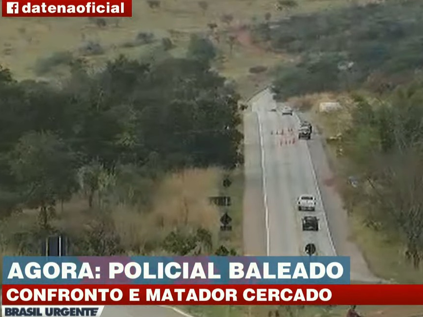 Policial é baleado em Goiás durante cerco a serial killer do DF