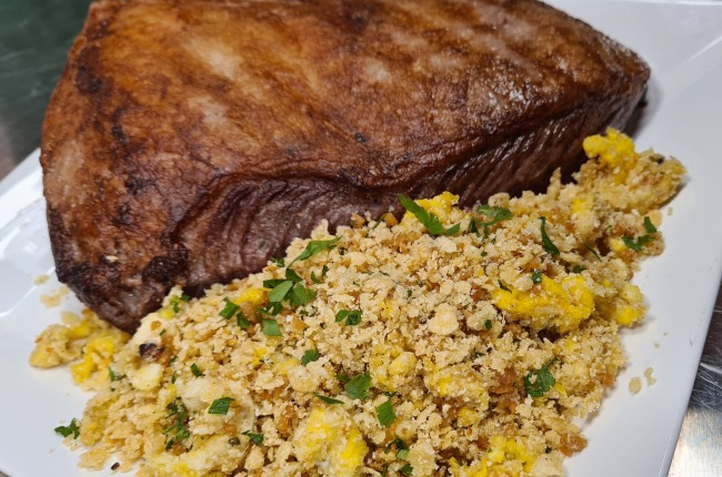 Picanha com Farofa de Ovos | Receita Swift
