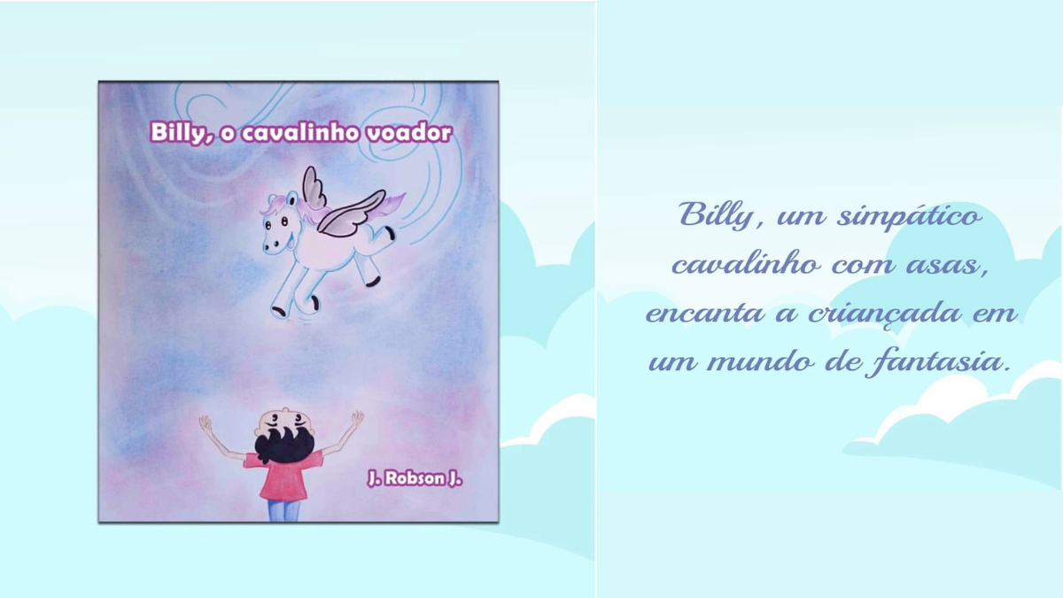 Livro “Billy, o cavalinho voador” (Reprodução: Redes sociais)