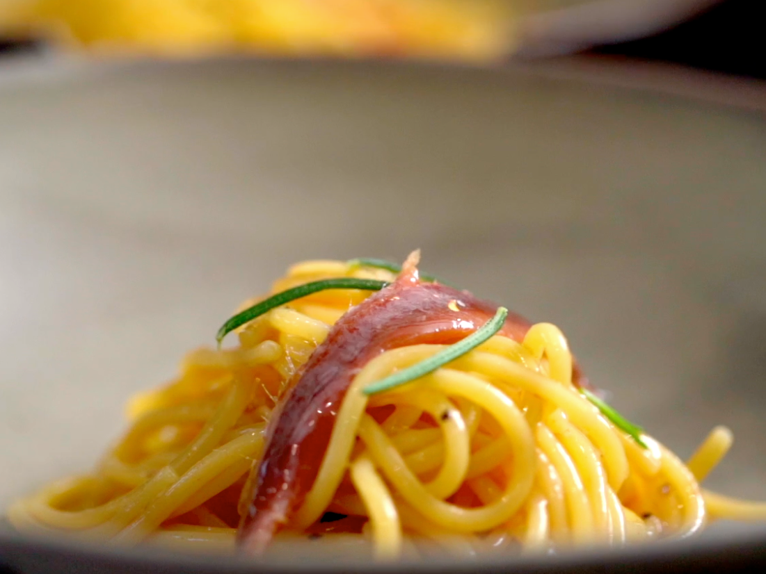 Spaghetti com Anchova e Alecrim