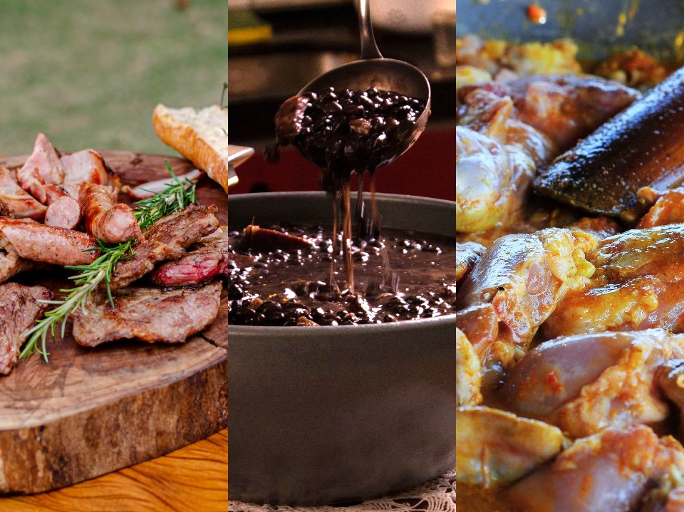 Do churrasco à feijoada e galinhada; veja lugares para comer no Brasil Luccas Mattos/Vibra Studio e Lucas Lacaz Ruiz/Folhapress