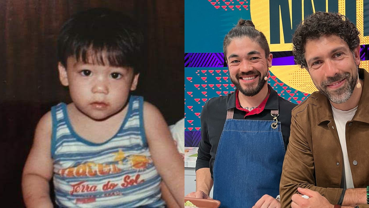 O pequeno Bruno Hashimoto nem sonhava ser chef do Melhor da Noite e do Melhor da Tarde