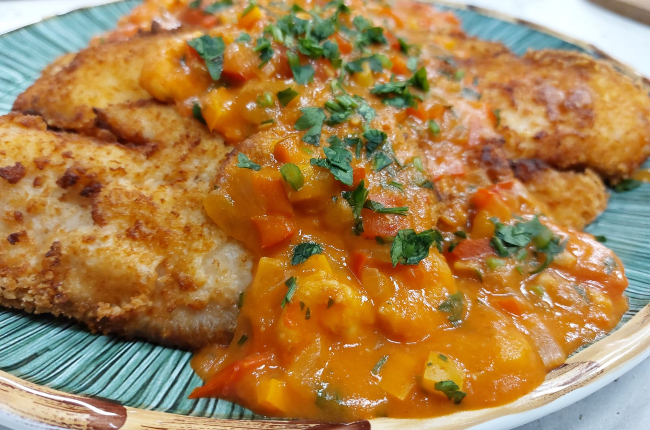 Saint Peter crocante ao molho de camarão | Band Receitas