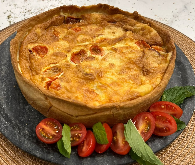 Quiche caprese chef Gabi Almeida | Band Receitas