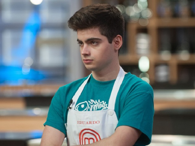 Eduardo é o participante que mais fez provas de eliminação na história do MasterChef