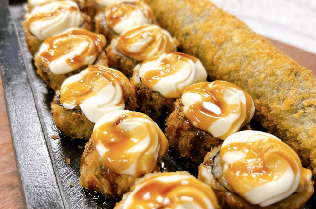 Hot roll empanado de salmão grelhado | Band Receitas