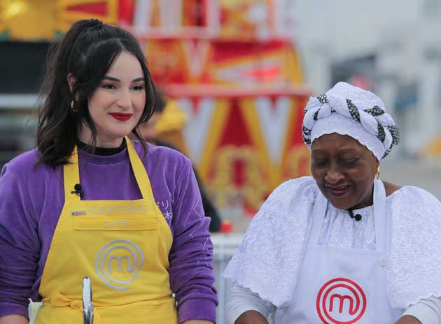 Lays, do MasterChef, virou uma grande amiga de Rafael. Foto: Melissa Haidar/Band
