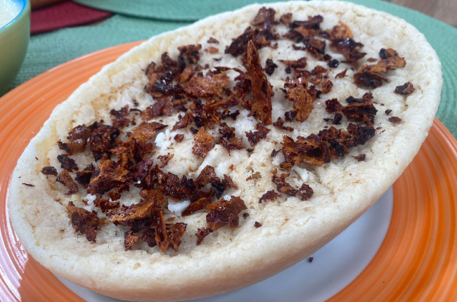 Barra de caramelo aerada com creme de baunilha | Band Receitas