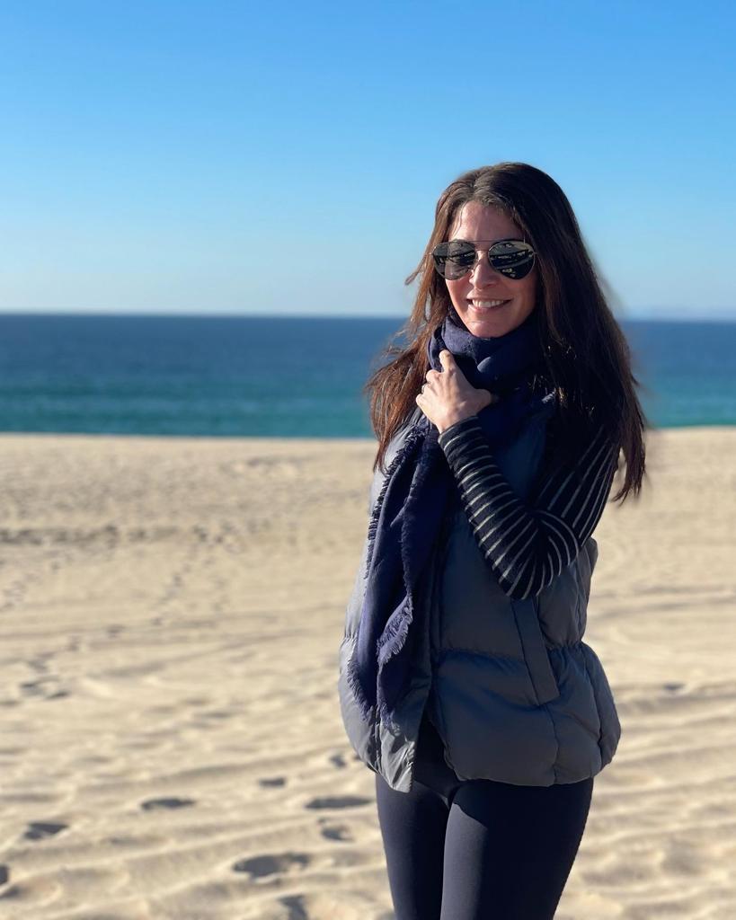 Ana Paula se encanta com a beleza natural da Comporta, em Portugal.