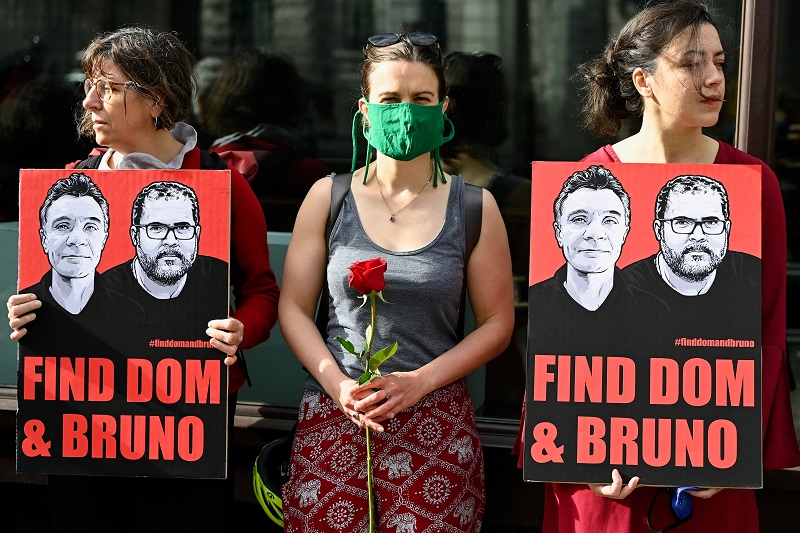Família de jornalista protesta em Londres: “Encontrem Dom e Bruno”