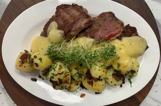 Maminha ao molho de queijos e batata sauté | Band Receitas